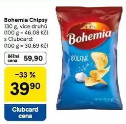 Tesco Bohemia chipsy nabídka