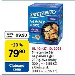 Tesco Smetanový sýr na pánev a gril nabídka