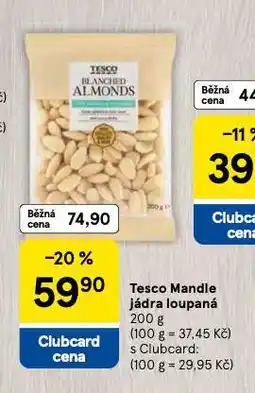 Tesco Mandle jádra loupaná nabídka