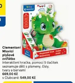 Tesco Clementoni mluvící plyšové zvířátko nabídka