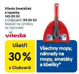 Tesco Vileda smetáček a lopatka nabídka