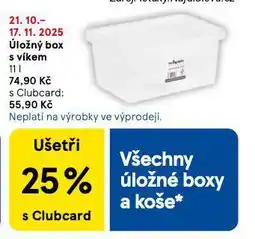 Tesco Úložný box s víkem nabídka