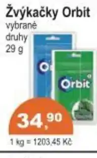 Coop Žvýkačky Orbit nabídka