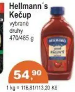 Coop Hellmann's Kečup nabídka