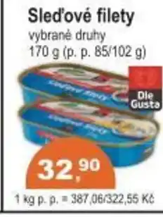 Coop Sled'ové filety nabídka