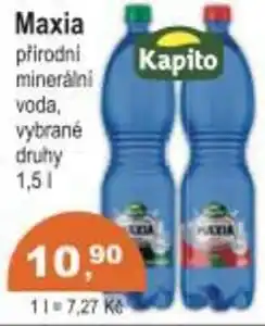 Coop Kapito Maxia přirodni minerální voda nabídka
