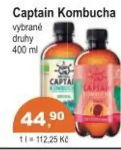 Coop Captain Kombucha nabídka