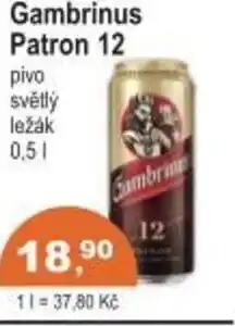 Coop Gambrinus Patron 12 pivo světlý nabídka