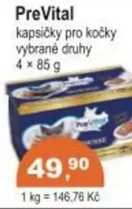 Coop PreVital kapsičky pro kočky nabídka