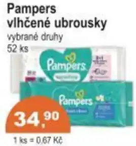 Coop Pampers vlhčené ubrousky nabídka