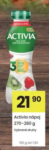 Kubík potraviny Activia nápoj nabídka