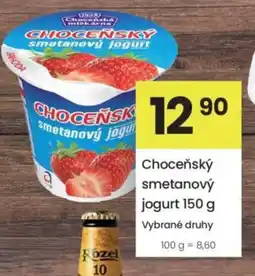 Kubík potraviny Choceňský smetanový jogurt nabídka