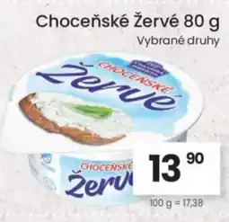 Kubík potraviny Choceňské Žervé nabídka