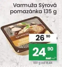 Kubík potraviny Varmuža Sýrová pomazánka nabídka