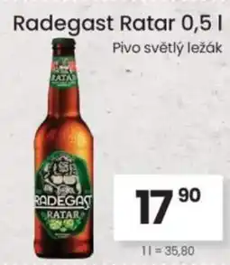 Kubík potraviny Radegast Ratar nabídka