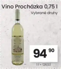 Kubík potraviny Víno Procházka nabídka