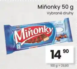 Kubík potraviny Miñonky nabídka