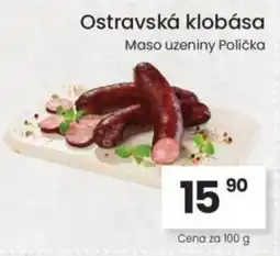 Kubík potraviny Ostravská klobása nabídka