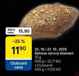 Tesco Dýňovo sýrový diamant, 70 g nabídka