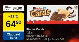 Tesco Kinder Cards, 128 g nabídka