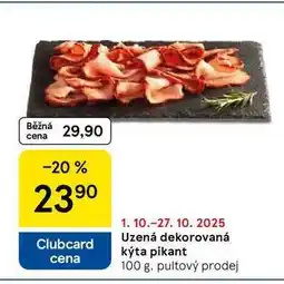 Tesco Uzená dekorovaná kýta pikant, 100 g nabídka