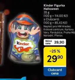 Tesco Kinder Figurka Halloween, 35 g nabídka