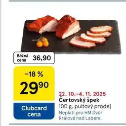 Tesco Čertovský špek, 100 g nabídka