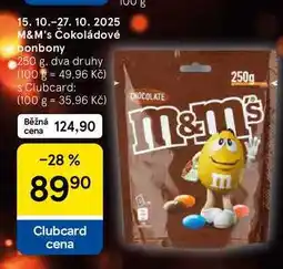 Tesco M&M's Čokoládové bonbony, 250 g nabídka