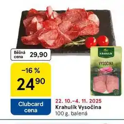 Tesco Krahulík Vysočina, 100 g nabídka