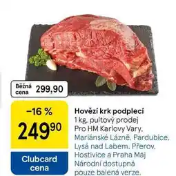 Tesco Hovězí krk podplecí, 1 kg nabídka