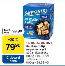 Tesco Smetanito Sýr na pánev a gril, 200 g nabídka