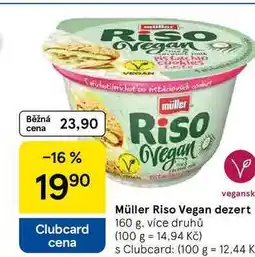 Tesco Müller Riso Vegan dezert, 160 g nabídka
