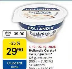Tesco Hollandia Čerstvý sýr s jogurtem, 125 g nabídka