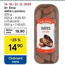 Tesco Dr. Ensa datle s peckou, 200 g nabídka