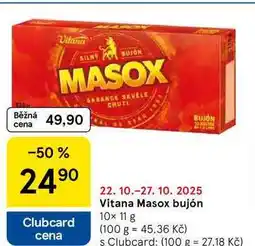 Tesco Vitana Masox bujón, 10x 11 g nabídka