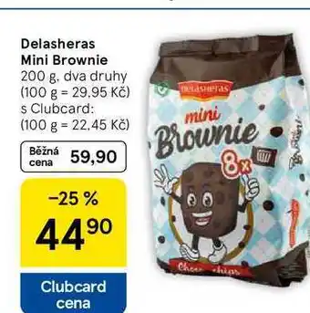 Tesco Delasheras Mini Brownie, 200 g nabídka