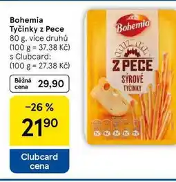 Tesco Bohemia Tyčinky z Pece, 80 g nabídka