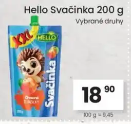 Kubík potraviny HELLO Svačinka nabídka