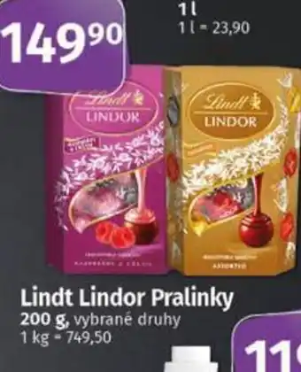 COOP TIP Lindt Lindor Pralinky nabídka