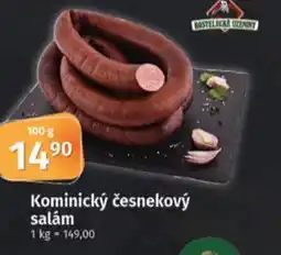 COOP TIP Kominický česnekový salám nabídka