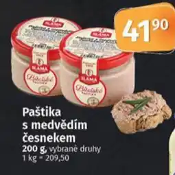 COOP TIP Paštika s medvědím česnekem nabídka