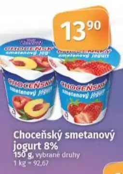 COOP TIP Choceňský smetanový jogurt 8% nabídka