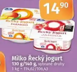 COOP TIP Milko Řecký jogurt nabídka