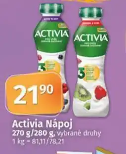 COOP TIP Activia Nápoj nabídka