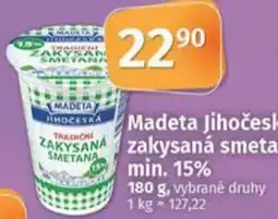 COOP TIP MADETA Jihočeská zakysaná smetana min. 15% nabídka