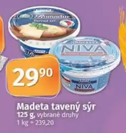 COOP TIP MADETA tavený sýr nabídka