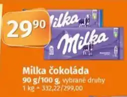 COOP TIP Milka čokoláda nabídka