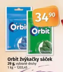 COOP TIP Orbit žvýkačky sáček nabídka