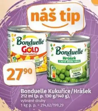 COOP TIP Bonduelle Kukuřice/Hrášek nabídka