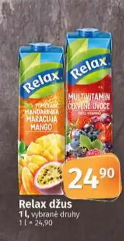 COOP TIP Relax džus nabídka